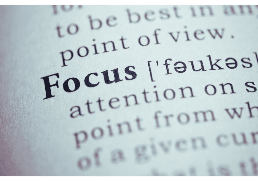 habit #1 focus